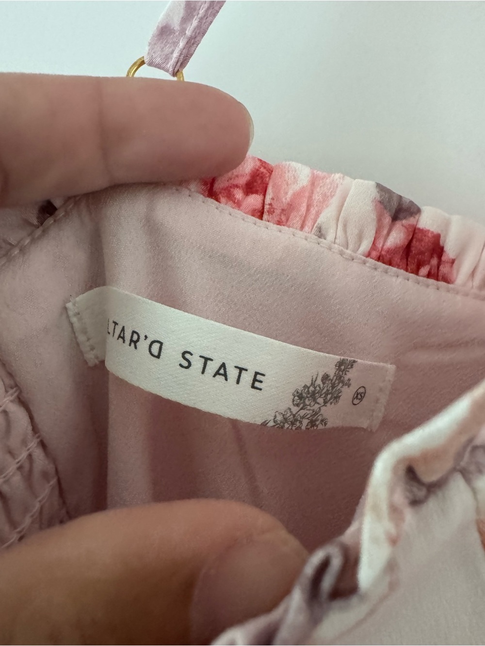 Altar'd State Pink Floral Ruffled-Strap Maxi Dress - Picture 2 of 8